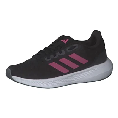 Image de adidas Femme Runfalcon 3.0 Shoes Chaussures de Course, Core Black/Pulse Magenta/Grey Six, 38 EU