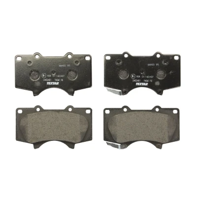 Image de TEXTAR 2402401 Jeu de plaquettes frein avec indicateur d&#039;usure TOYOTA: Land Cruiser Prado 120, HILUX 3 Pick up, 6 up