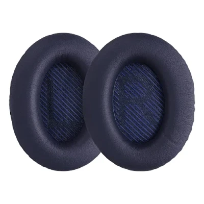 Image de kwmobile 2X Coussinet Compatible avec Bose Quietcomfort 35 35II 25 15 / QC35 QC35II QC25 QC15 Coussinets en Mousse pour Casque Audio Bleu foncé