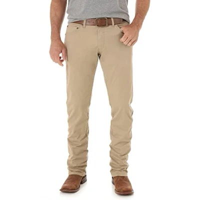 Image de Wrangler Jean rétro Coupe ajustée Jambe Droite, Camel, 33 W/36 L Homme