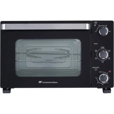Image de Minifour électrique CONTINENTAL EDISON CEMF28B2 28L noir 1500W Rotissoire, Convection naturelle