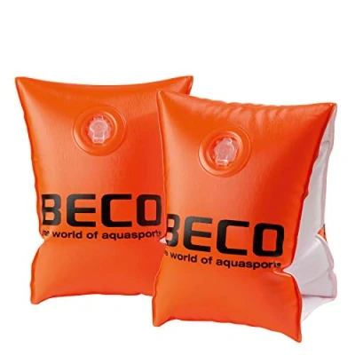 Image de Beco 9703 Bouée avec système à double chambre, aide la natation pour petits enfants de 2 6 ans, 15 30 kg, orange, certifiée TÜV et GS