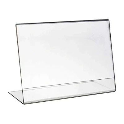 Image de HMF 46931 Présentoir de Table Acrylique incliné DIN A6 Format Paysage Transparent