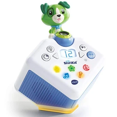 Image de VTech StoriKid Vert, Conteur d&#039;Histoires Interactif, Boîte à Histoires et Chansons, Projection Lumineuse Animée, Veilleuse, Cadeau Enfant de 3 Ans 8 Contenu en Français