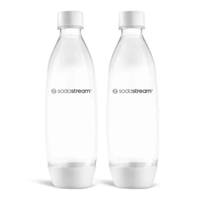 Image de Sodastream 1 Litre Fuse Bottles White Two Pack for The Dishwasher