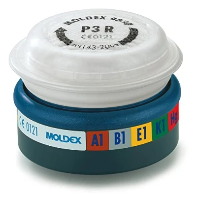 Image de Moldex 9730 A1B1E1K1HgP3 RD Filtre préassemblé pour Série 7000/9000 Easy Lock 6 pièces