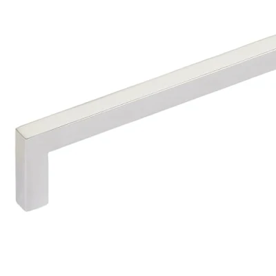 Image de SO TECH® Poignée de Meuble pour Armoire E8 vrai Acier Inox Poli Miroir Entraxe 480 mm