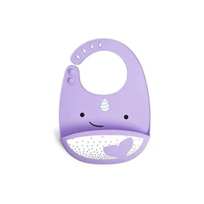 Image de Skip Hop Zoo Bavoir en silicone Motif licorne Multicolore