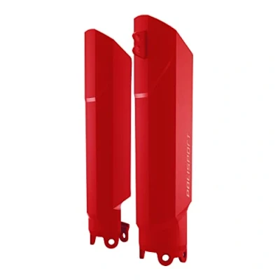 Image de POLISPORT 8399600001 Protège fourche entièrement enveloppant en plastique résistant aux chocs et à l&#039;abrasion compatible avec les motos HONDA couleur Rouge