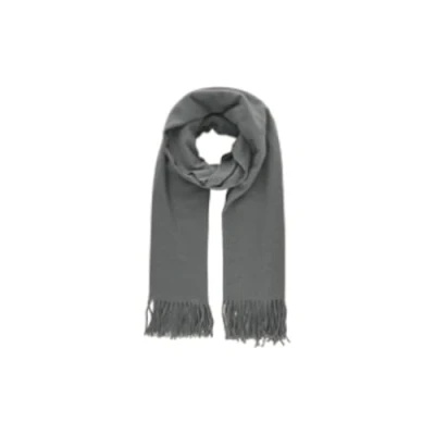 Image de PIECES Pcjira Wool Scarf Noos, Echarpe Femme, Gris (Dark Grey Melange), Taille unique
