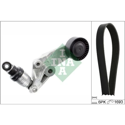 Image de INA 529 0473 10 Jeu de courroies trapézoïdales à nervures Contrôler et changer roue libre alternateur si nécessaire TOYOTA: Corolla IX 3/5 portes
