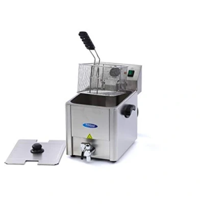 Image de Maxima Friteuse 8 L 1 panier avec robinet de vidange