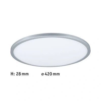 Image de Paulmann Atria Shine Panneau à intensité variable chrome RGBW Ø42cm
