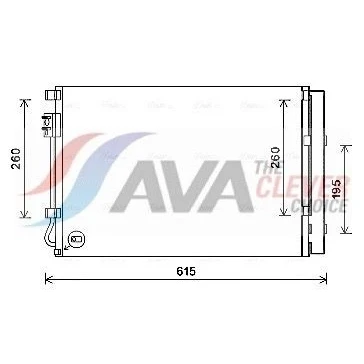Image de PRASCO KAA5280D Condenseur De Clim avec déshydrateur 13,0 8,5 Aluminium 553 R 134a KIA: RIO 3