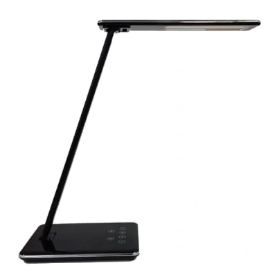Image de Unilux Lampe de Bureau LED Linka, Dimmable 3 Modes Couleur 4 Niveaux Luminosité, Socle Charge Induction Sans Fil, avec Port USB, Petite aux Multiples Fonctionnalités