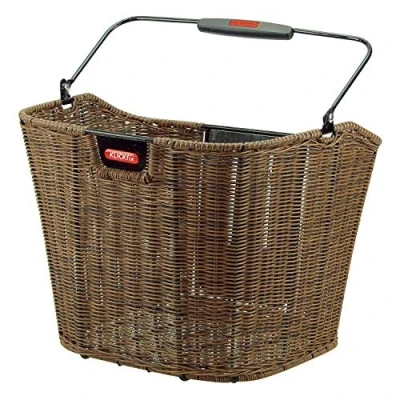Image de KlickFix Farradtasche Structura Korb Mixte, Marron Braun EF, 25 x 34 27 cm