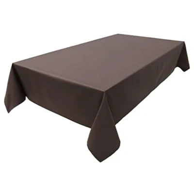 Image de Lemos Home Nappe de qualité supérieure en 100% Coton Collection Concept, Couleur et Taille au Choix (Nappe 40 x cm, Chocolat)