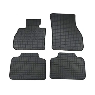 Image de AutoStyle CK RMI02 Ensemble de tapis sol caoutchouc avant et arrière 4 noir