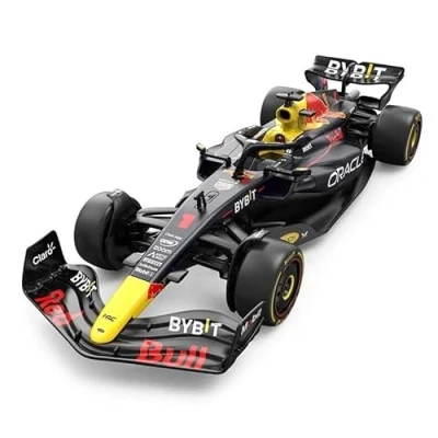Image de CMJ RC CARS Red Bull F1 MMCL36 Voiture miniature moulée sous pression Licence Officielle Échelle 1:24, Réplique de Formule 1 en Métal Display