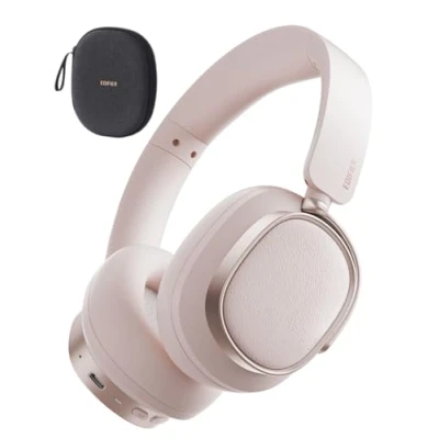 Image de Edifier ES850NB Casque Supra auriculaire sans Fil à réduction de Bruit, Hi Res Audio, LDAC, 92H d&#039;autonomie, Bluetooth 5.4 &amp; Multipoint, AI Call Noise Reduction, Touch Control, Foldable Design Rose