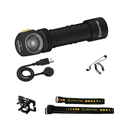 Image de Armytek Nouveau lampe frontale Wizard C2 v4 Blanc froid 1200 lumens LED de poche magnétique USB rechargeable