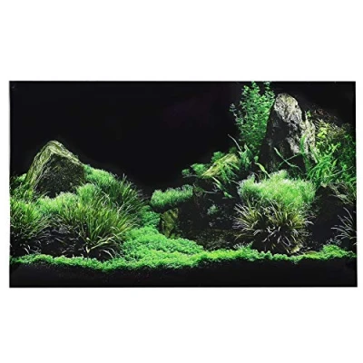 Image de Effet 3D Fond d&#039;eau d&#039;herbe Affiche Autocollant Reptile Terrarium Aquarium Toile De Réservoir Poissons Mural sous Marine PVC (122 * 46cm)