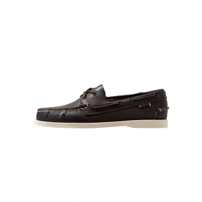 Image de Sebago Docksides Portland Chaussures bateau, Homme, Taille: 41.5, Dark brown Cuir