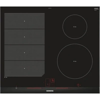 Image de Table de cuisson à induction SIEMENS EX675LEC1E 4 foyers 7400 watts Noir