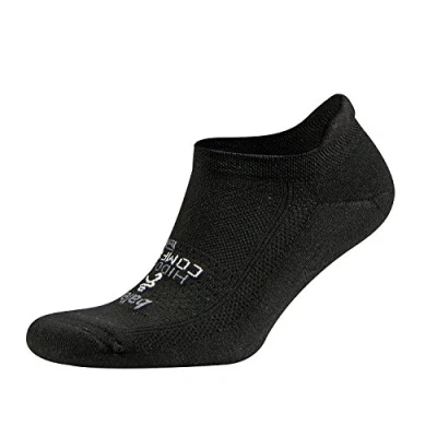 Image de Balega Hidden Comfort, Chaussettes invisibles de course à amorti moelleux et dense, Noir, Taille L, 1 paire
