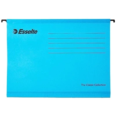 Image de Esselte Pendaflex Dossier suspendus avec lamelle Fond V Bleu A4 Boîte de 10 (Import Royaume Uni)