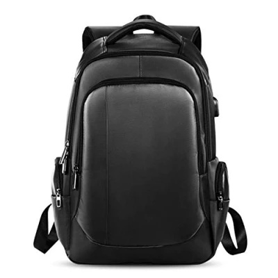 Image de FANDARE Sac à Dos Ordinateur Portable 15.6 Pouces avec USB Charging Port d&#039;affaires Homme/Femme Fonctionnel d&#039;école pour randos, Voyages ou école Imperméable Polyester Noir