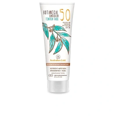 Image de Australian Gold Crème visage teintée végétale FPS 50 Moyen/Tan Black 89 ml (Pack de 1)