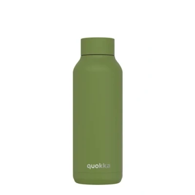 Image de Quokka Solid Olive Green 510 ML Bouteille d&#039;eau en Acier Inoxydable avec Isolation par Double Paroi Gourde Reutilisable sans BPA maintient Le Liquide Froid jusqu&#039;à 24h, Chaud 12h