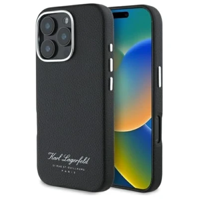 Image de Étui Karl Lagerfeld pour iPhone 16 Pro Max 6,9 étui rigide noir hotel RSG Neuf