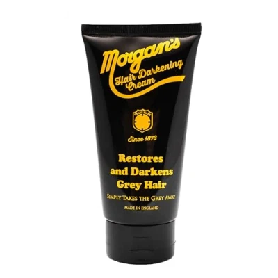 Image de Morgans Hair Darkening Cream, restaure et assombrit les cheveux gris, enlève simplement le parfum d&#039;amande, pour tous types de cheveux, rapide facile à utiliser, 150 ml