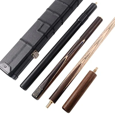 Image de CUESOUL Main Classique 57 Pouces Rosewood 3/4 Pièce Snooker Cue avec Noir Case et Télescopique en Aluminium Extension (CSSC015)