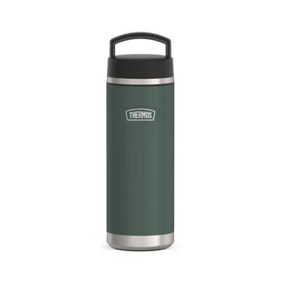 Image de THERMOS Icon Beverage Bottle Bouteille isotherme, 0,71 l, en acier inoxydable, 710 ml, chaude 18 h / 24 froide, passe au lave vaisselle, entièrement étanche, sans BPA