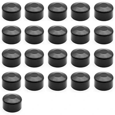 Image de Enkotrade Lot de 10 capuchons clôture, noirs, pour des dimensions extérieures 40 mm diamètre, embouts tubes en plastique qualité supérieure, pyramide ronde, poteaux clôture