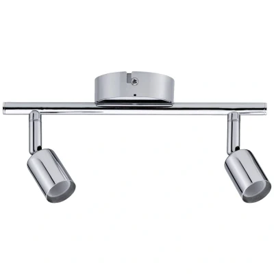Image de Paulmann 66748 plafond Carolina IP44 GU10 230V max. 2x10W gradable Chrome, Spot deux flammes, métal, 2er