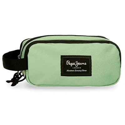 Image de Pepe Jeans Aris Étui triple vert 22 x 10 9 cm Polyester, vert, Trousse