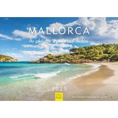 Image de Edition Seidel Calendrier de qualité supérieure Majorque Les plus belles plages et baies 2025 Format A3 mural Espagne Palma Baléares Île Méditerranée Christian Müringer