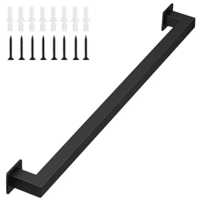 Image de Gorssen 30cm Main Courante,Main Courante pour escalier Noir,Rampe d&#039;escalier,Rampe de Barre Garde rétro Tuyau Fer Vent Industriel,pour Les escaliers,Les Murs,loft,Couloir