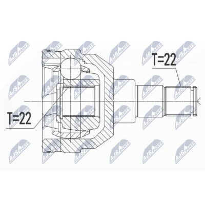 Image de Jeu de joints, arbre transmission NTY NPW DW 044