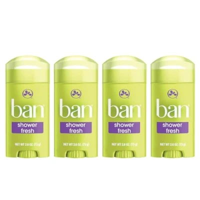 Image de Ban Antiperspirant Deodorant, Invisible Solid, Shower Fresh, 2.6 Ounce by