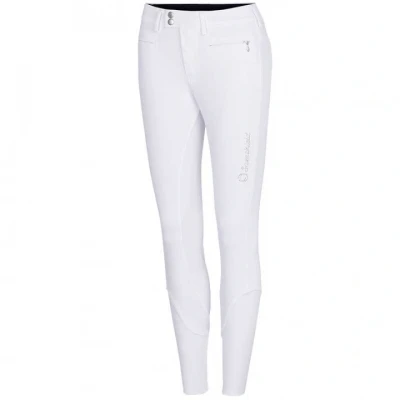 Image de Samshield Pantalon d&#039;équitation Adele Genoux Renforcés Blanc