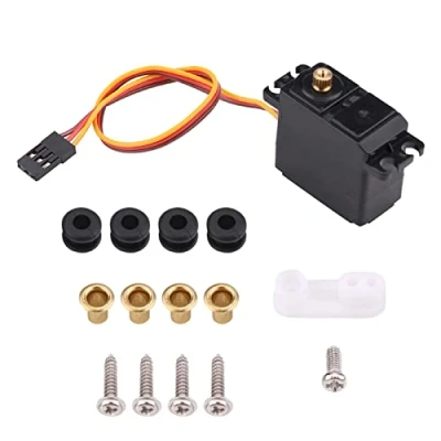 Image de Oumefar 2.2kg Metal Gear Étanche Servo Télécommande Accessoire pour 1/16 1/14 1/12 RC Voiture