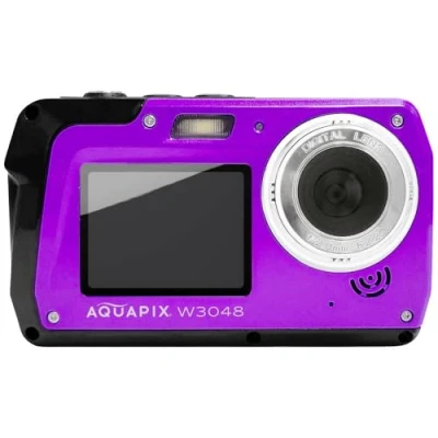 Image de Easypix Aquapix W3048 V Edge Violet Appareil Photo numérique 48 Mill. Pixel caméra Submersible, écran Frontal