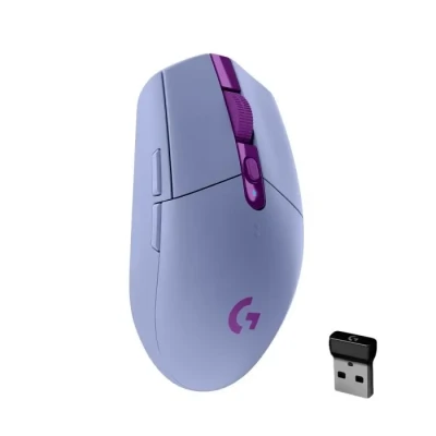 Image de Logitech G305 Souris Gamer sans Fil, Capteur Gaming HERO, 12 000 PPP, Ultra Léger, 6 Boutons Programmables, Batterie Longue Durée, Mémoire Intégrée, Compatible avec PC/Mac Violet