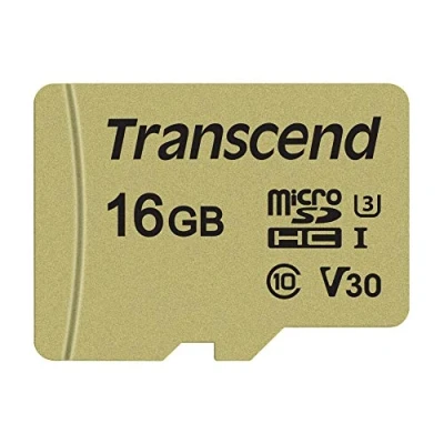 Image de Transcend 16Go SDXC/SDHC 500S Carte microSD 16 Go avec adaptateur SD TS16GUSD500S