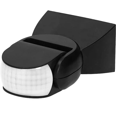 Image de Miratic Detecteur De Mouvement pour l&#039;Extérieur IP65 avec Capteur Crépusculaire 180 1200W Etanche (Noir)